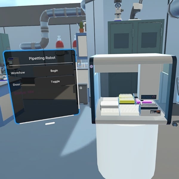Digital Twin Pipetting Robot
